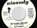 Good northern soul  45 Roy Roberts on Ninandy 1011,rare