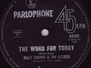 BILLY THORPE-1966-The Word For Today-45