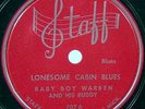 Baby Boy Warren Lonesome Cabin Blues Staff 707 NM