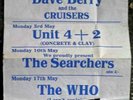 The WHO, SEARCHERS, Dave Berry, Bath concert flyer 1965