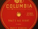 MARTY ROBBINS 78 RPM THAT'S ALL RIGHT ORIGINAL BY ELVIS