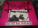 MAYHEM -deathcrush 1ST ISSUE POSERCORPSE LABEL 