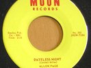 1950s Rockabilly 45 - ALLEN PAGE  Dateless Night - MOON