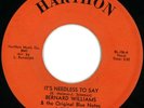 Bernard Williams RARE Northern Soul 45 on Harthon