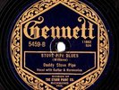 DADDY STOVE PIPE    Pre War Blues   GENNETT  78