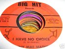 Johnny Mae Mathews NORTHERN SOUL 45 I Have No Choice