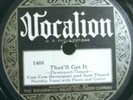 56) 78 rpm COW COW DAVENPORT & SAM THEARD VOCALION 1408