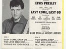ELVIS PRESLEY 45 RECORD EP EASY COME EASY GO  SEALED 