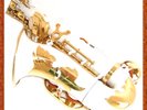 NIEUWE WIT CURVED SOPRANO SAX SAXOFOON SAXOPHONE