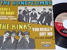 KINKS - YOU REALLY GOT ME /  HONEYCOMBS - FRENCH EP