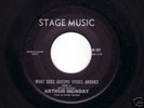 ARTHUR MONDAY On Stage Music   Funk Soul 45