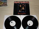 IRON MAIDEN RUNNING FREE RARE 2 LIVE LP SET EX+COND