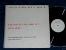 STOCKHAUSEN Kontakte 1963 GERMAN 1stPress WERGO 60009