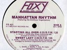 MANHATTAN RHYTHM/FOXY RECORDS/PROMO/12