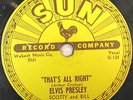 ELVIS PRESLEY Original 78 rpm SUN 209 THAT'S ALL RIGHT