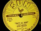 ELVIS PRESLEY 78 rpm THAT'S ALL RIGHT SUN 209 50's ROCK