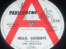 BEATLES HELLO GOODBYE 45  RARE RED A LABEL AUST PROMO