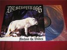 DESTROYER 666 - Unchain the Wolves blue LP MIM 1997