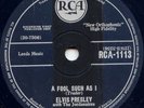 ELVIS PRESLEY -A FOOL SUCH AS I -78 RPM -1959 NEAR MINT