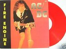 '91 AC/DC Fire Engine RED VINYL LP Live Hungary AUSTRIA
