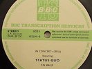 bbc transcription lp status quo live at the nec rare