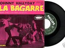 JOHNNY-HALLYDAY.RARE LA BAGARRE ROSE  RECTO+VERSO GLACE