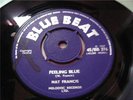 NAT FRANCIS feeling blue RARE R&B MOD DANCER ska 45