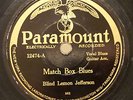 RARE 78 RPM BLUES BLIND LEMON JEFFERSON PARAMOUNT 12474