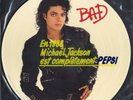 French LP MICHAEL JACKSON BAD Promo Pepsi Picture disc