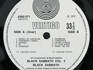 BLACK SABBATH Vol 4 UK Orig LP Vertigo 1st Small SWIRL