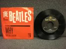 THE BEATLES WHY/CRY FOR A SHADOW RARE ORIG US MGM PS 45