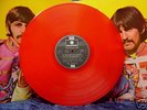 THE BEATLES LP SGT PEPPERS RED COLORED VINYL FRANCE 33T