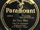 COW COW DAVENPORT - Jim Crow Blues - Paramount 12439