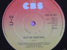U2 THREE Out of control V Rare UK CBS 12