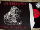 BLASPHEMY LIVE RITUAL FRIDAY THE 13th LP #552 of 666