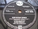 ELVIS PRESLEY HARD HEADED WOMAN RARE 78 RPM RECORD 1958