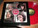 THE BEATLES LET IT BE SUPER RARE RED VINYL SWEDEN 1978