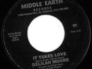 Delilah Moore RARE X-Over Soul 45 on Middle Earth