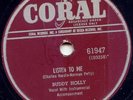 BUDDY HOLLY - LISTEN TO ME - 78 RPM -1958 CORAL  -RARE