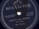 ELVIS PRESLEY - THAT'S ALL RIGHT -ROCKABILLY 78 - 1955