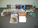 Box of 119 Vinyl Records