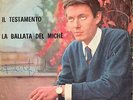 FABRIZIO DE ANDRE' 45 GIRI IL TESTAMENTO AUTOGRAFATO