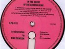 KING CRIMSON  PINK ISLAND  IN THE COURT OF EX+ A2/B4
