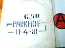 PARKHOF 11-4-81 RAREST DUTCH PUNK LP NIXE RAKKETAX A.O.