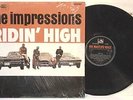 THE IMPRESSIONS 'RIDIN HIGH' HMV LP 1965 PRISTINE COPY