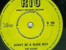 RULERS - DONT BE A RUDE BOY - ORIG 1966 RIO 7