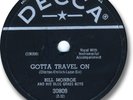 BILL MONROE Bluegrass 78 RPM Record. Gotta Travel On