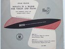 LOLA BOBESCO PLAY CÉSAR FRANCK DECCA LX 3056 RARE