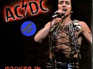 AC/DC Rocker In Flames Rare DOLP LTD Blaues-Blue OVP