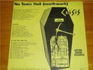 CRISIS No Town Hall EP Punk HC KBD DEATH IN JUNE 1979